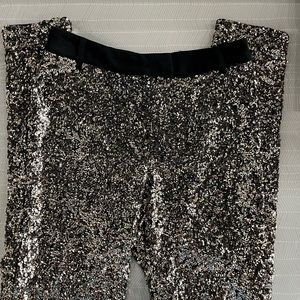 Chelsea and Violet Gold Sequin Pants